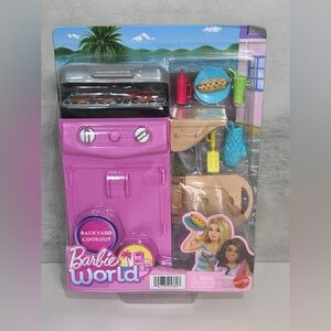New Barbie World Backyard Cookout Playset